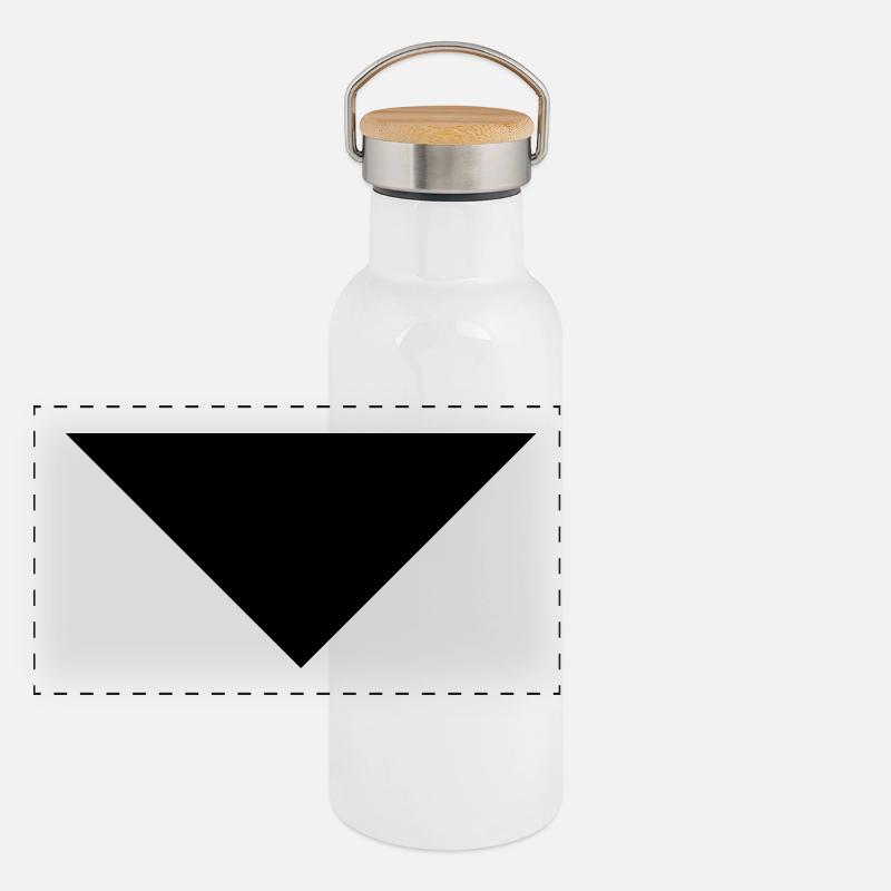 arrow sans down Panorama Thermosflasche mit Bambusdeckel