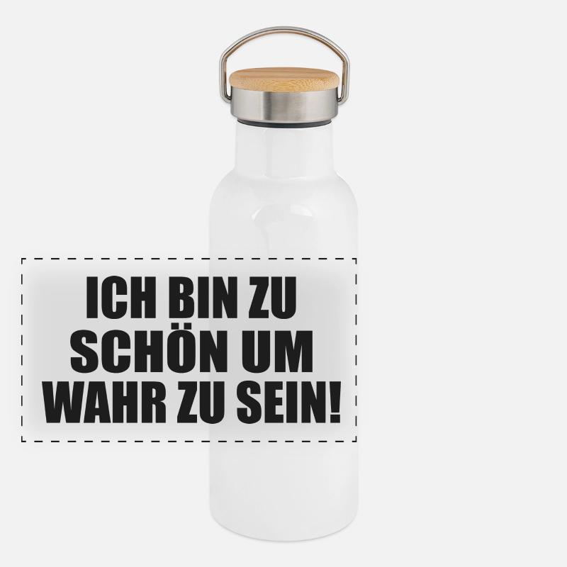 too good to be true Self-absorbed Selfish Selfish Panoramic Thermal Bottle with Bamboo Lid