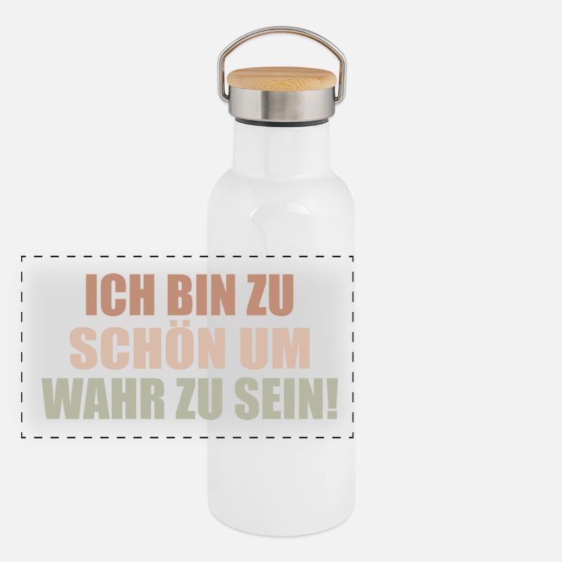 too good to be true Self-absorbed Selfish Selfish Panoramic Thermal Bottle with Bamboo Lid