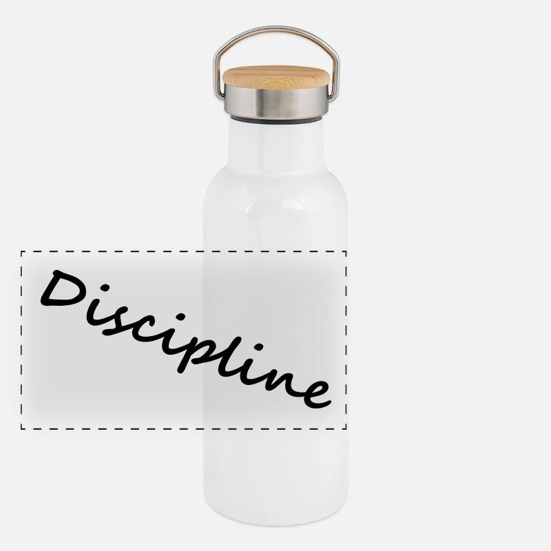 discipline Gourde isotherme avec bouchon en bambou