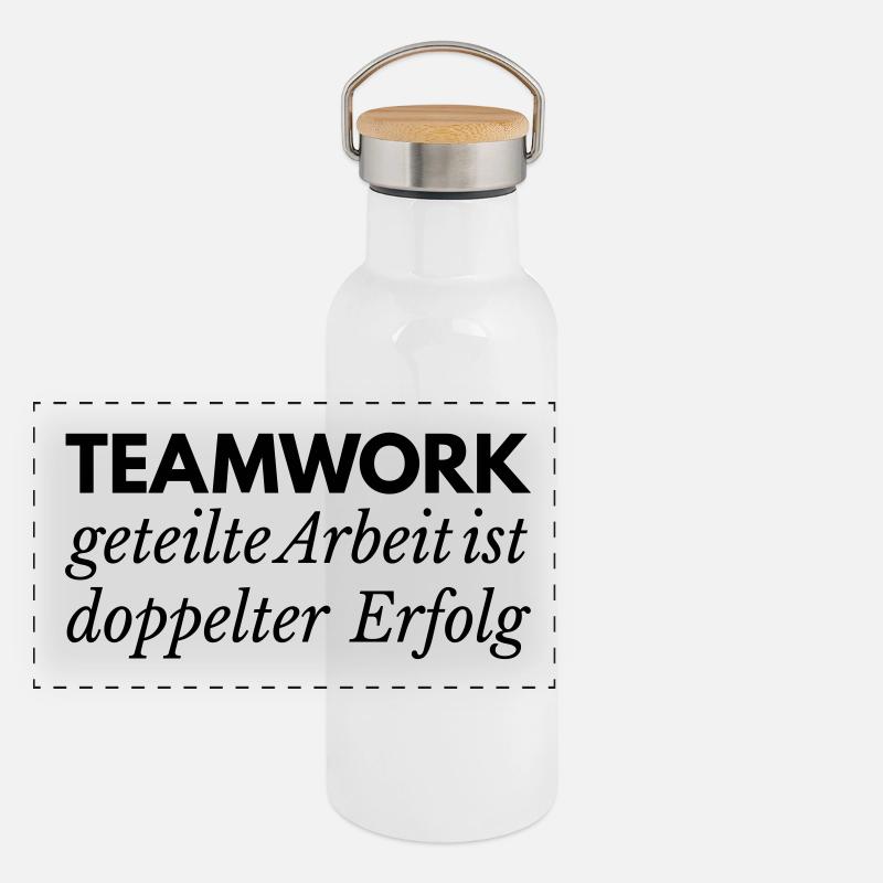 team Panorama Thermosflasche mit Bambusdeckel