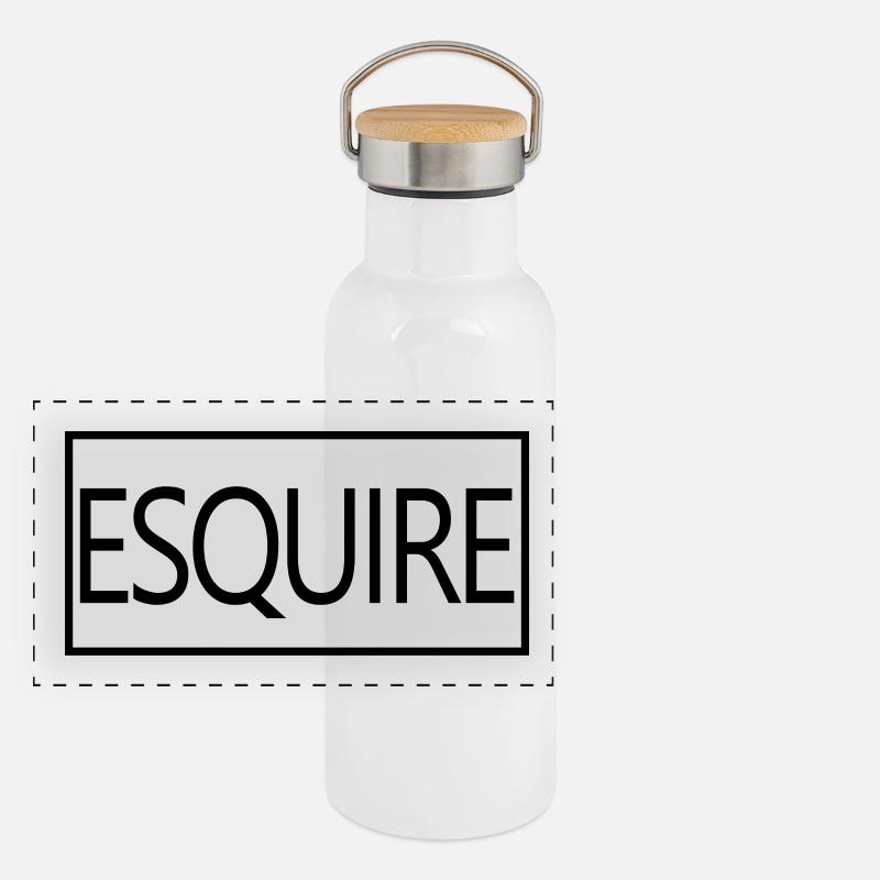 Esquire absolvierte Rechtsanwaltsschülerin Panorama Thermosflasche mit Bambusdeckel