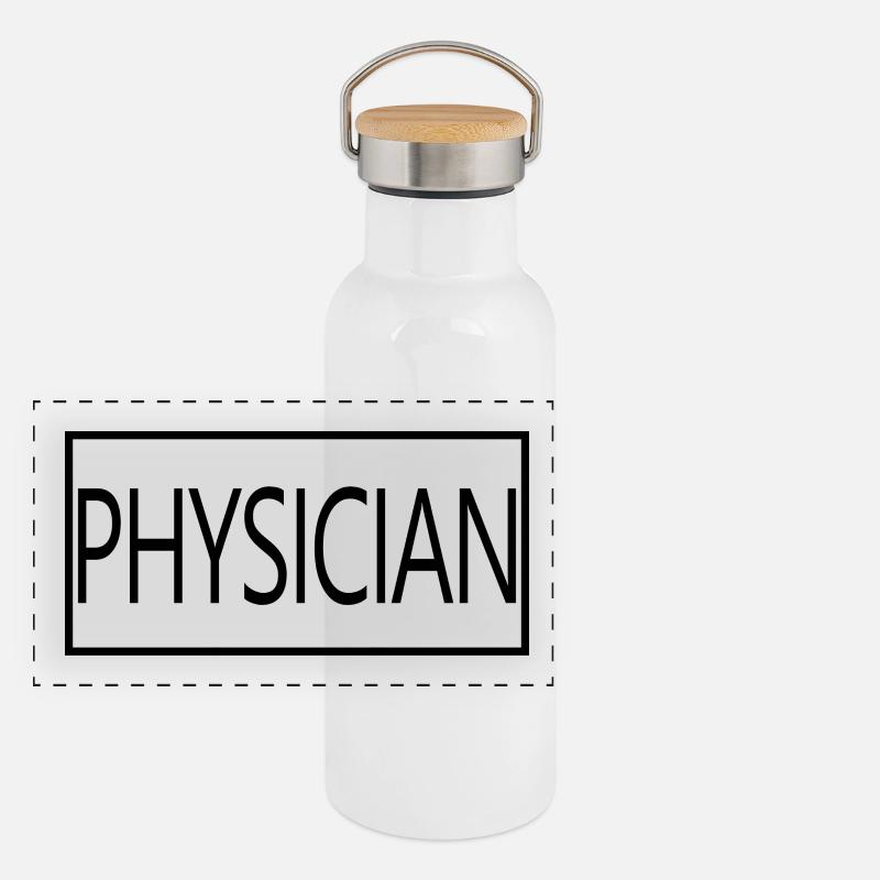 Physician Proud Graduated Physician Student Panoramic Thermal Bottle with Bamboo Lid