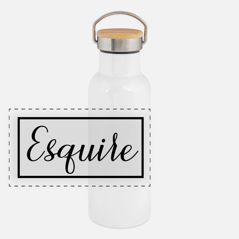 Esquire absolvierte Rechtsanwaltsschülerin Panorama Thermosflasche mit Bambusdeckel