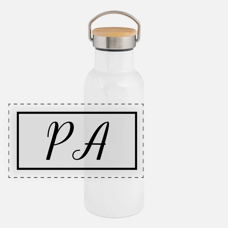 PA Proud Graduated Physician Assistant Student Panoramic Thermal Bottle with Bamboo Lid