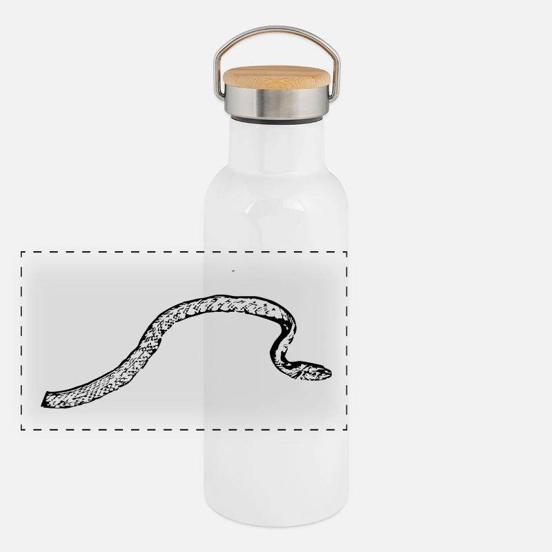 Serpents Serpents Gourde isotherme avec bouchon en bambou