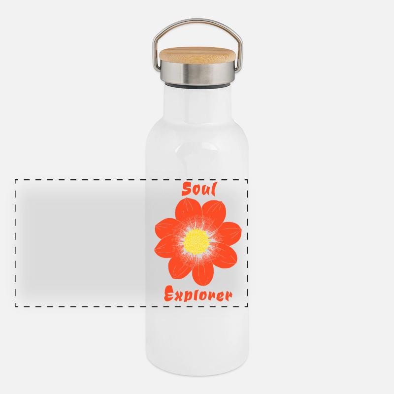 Seelen-Entdecker Panorama Thermosflasche mit Bambusdeckel