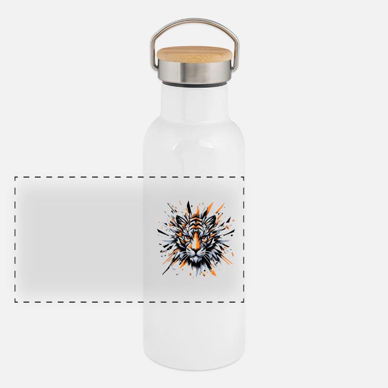 Fureur Sauvage Gourde isotherme avec bouchon en bambou