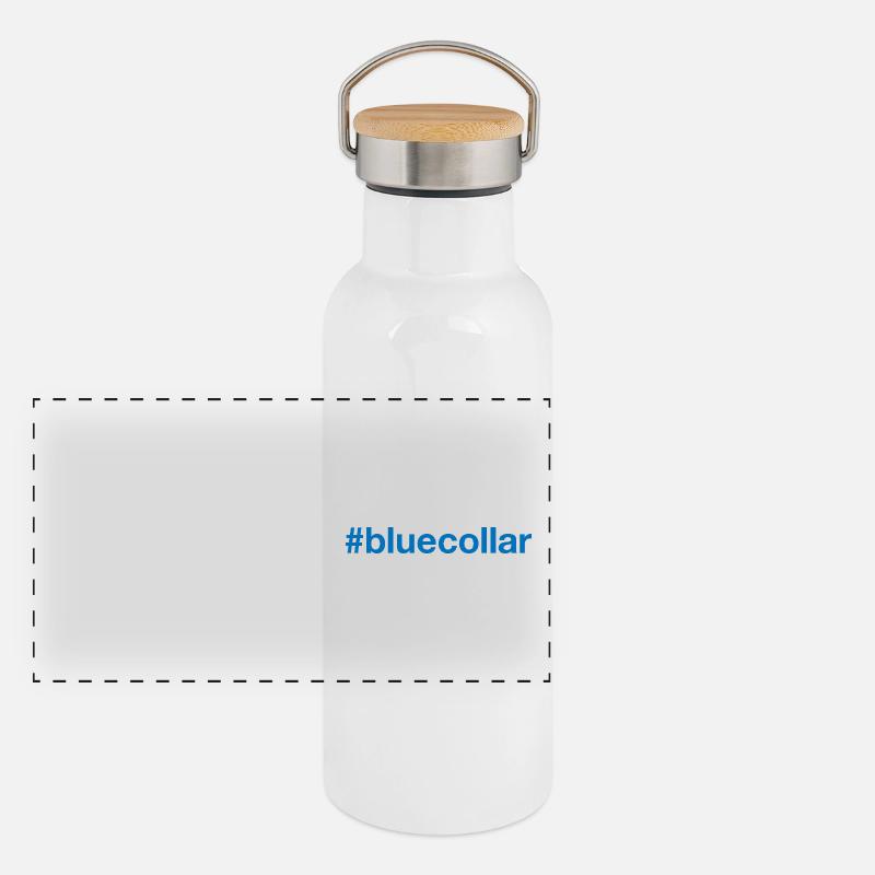 COL BLEU Hashtag Gourde isotherme avec bouchon en bambou