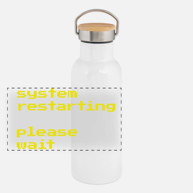 Redémarrage du système Gourde isotherme avec bouchon en bambou