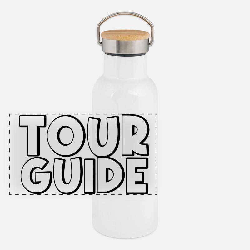 Panorama Thermosflasche mit Bambusdeckel