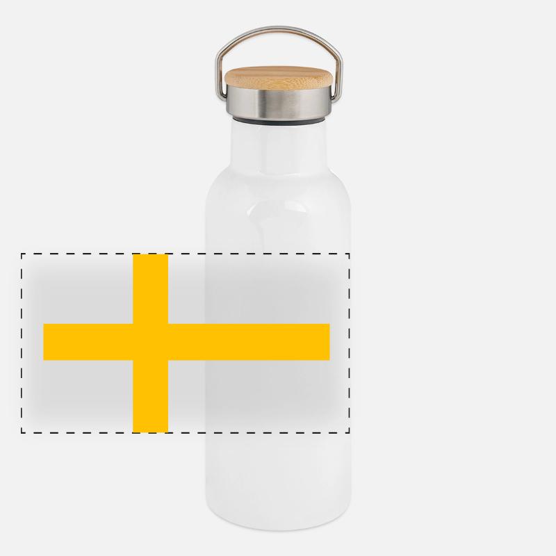 Sweden Cross Panoramic Thermal Bottle with Bamboo Lid