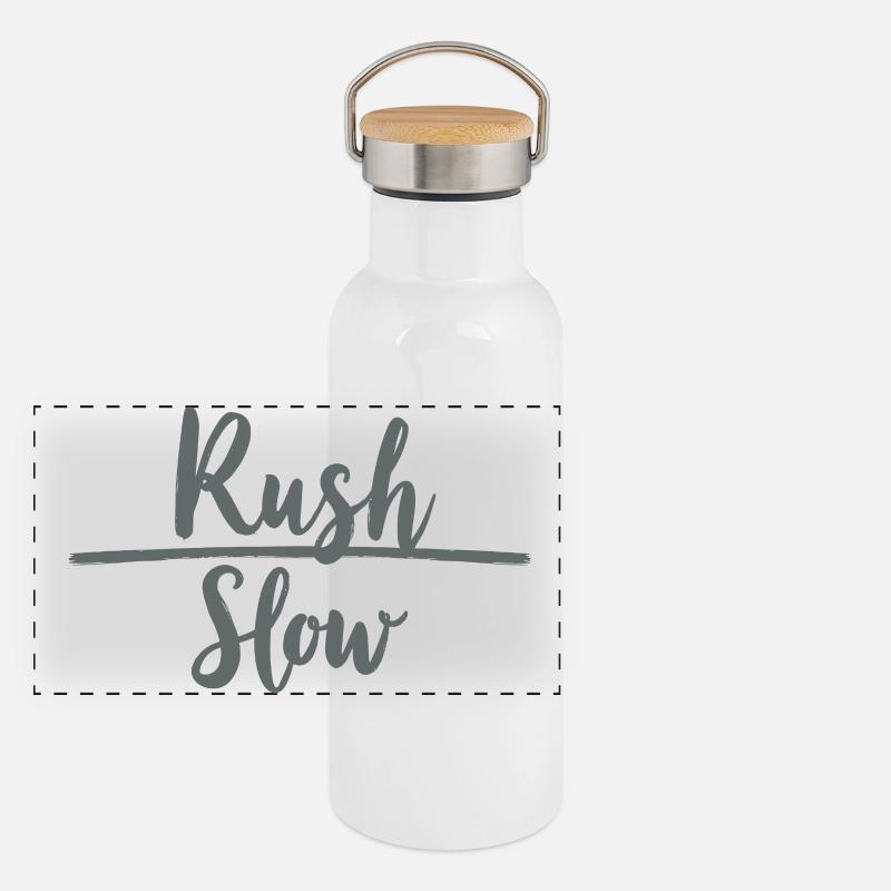 Rush, Slow Hustle vs Serenity Gourde isotherme avec bouchon en bambou