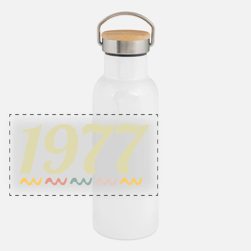 1977 Gourde isotherme avec bouchon en bambou