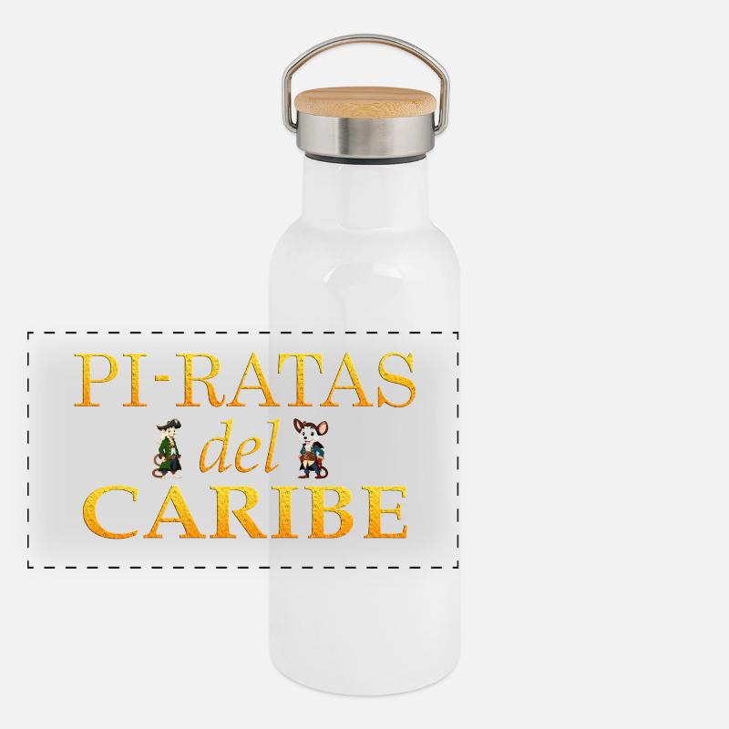 Pyrats des Caraïbes Gourde isotherme avec bouchon en bambou