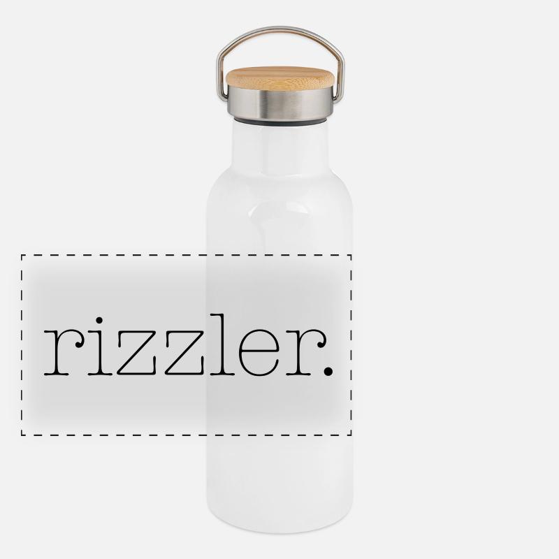 rizzler Panoramic Thermal Bottle with Bamboo Lid