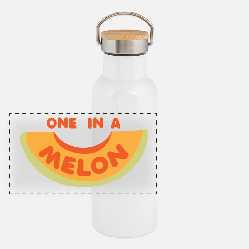 Fruit / Fruit: Melon - Watermelon Panoramic Thermal Bottle with Bamboo Lid