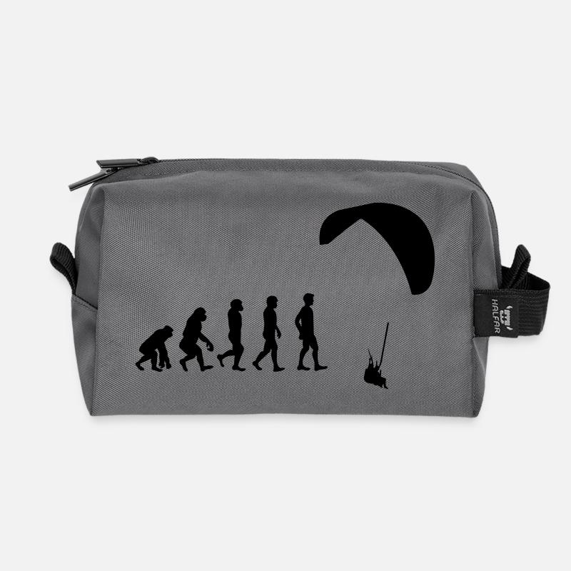 Evolution Gleitschirm - Recycelte Kulturtasche - Anthrazit