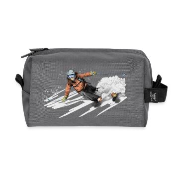 ski - Recycelte Kulturtasche - Anthrazit - Vorne
