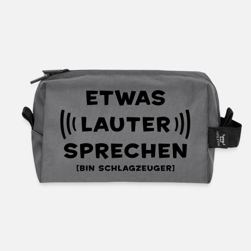 Etwas lauter sprechen - Schlagzeuger - Recycelte Kulturtasche - Anthrazit