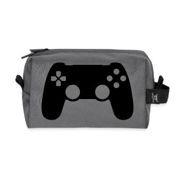 Gamepad Controller - Recycled Toiletry Zip Bag - anthracite - Front