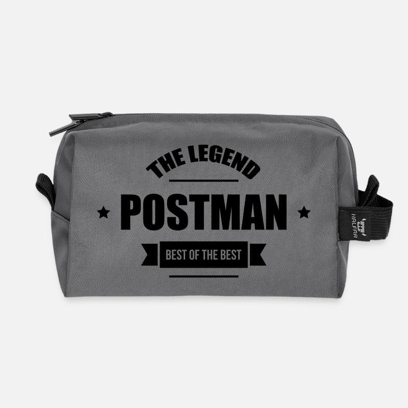 Postman - Recycelte Kulturtasche - Anthrazit