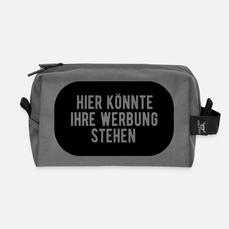 Hier könnte ihre Werbung stehen - Recycelte Kulturtasche - Anthrazit