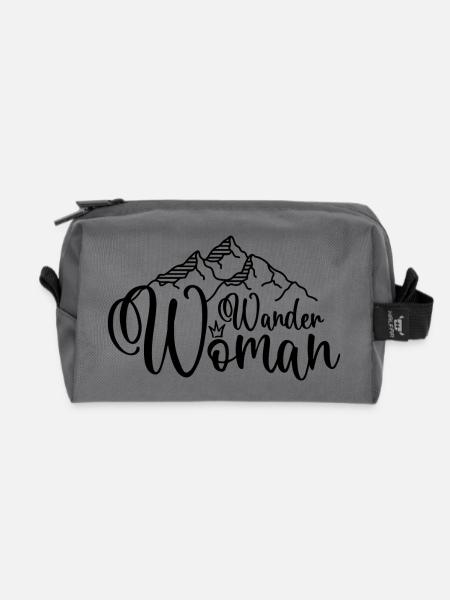 Wander Woman - Recycelte Kulturtasche - Anthrazit