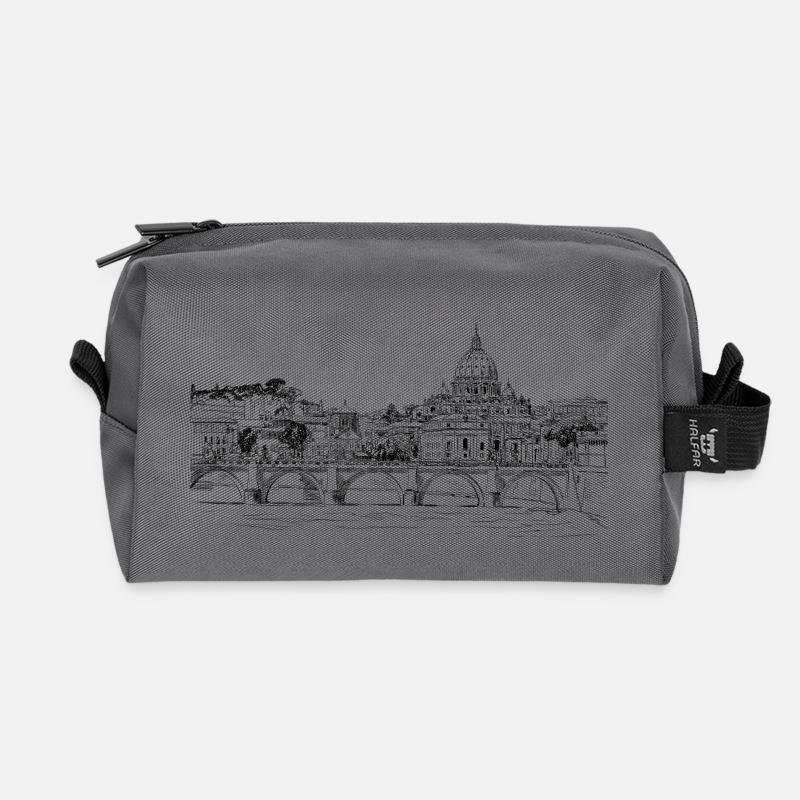 Rom - Recycelte Kulturtasche - Anthrazit