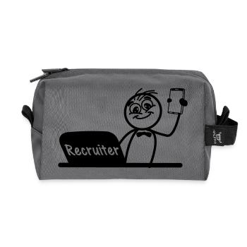 Office Recruiter Recruitment Recruiter - Recycelte Kulturtasche - Anthrazit - Vorne