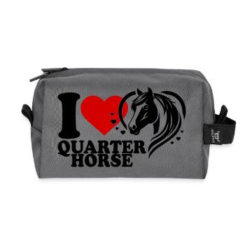 J’adore Pferd Quarter Horse - Trousse de toilette en tissu recyclé - anthracite - Devant