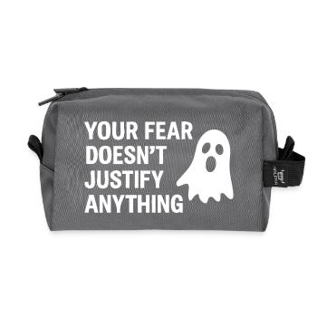 Your Fear - Recycled Toiletry Zip Bag - anthracite - Front