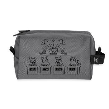 mice show quiz - Recycelte Kulturtasche - Anthrazit - Vorne