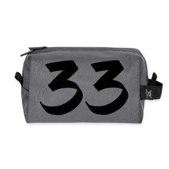 33 - Recycelte Kulturtasche - Anthrazit - Vorne