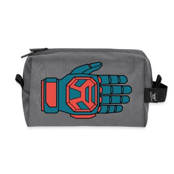 Sicherer Downhill Handschuh BMX - Recycelte Kulturtasche - Anthrazit - Vorne