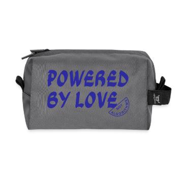 Propulsés par l’amour, pas par des algorithmes - Trousse de toilette en tissu recyclé - anthracite - Devant