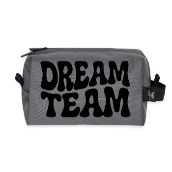 Dream Team siebziger funky groovy  - Recycelte Kulturtasche - Anthrazit - Vorne