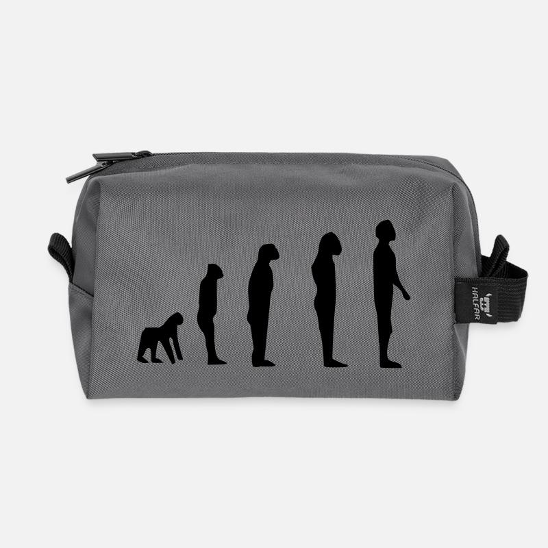 Darwin Evolution - Recycelte Kulturtasche - Anthrazit