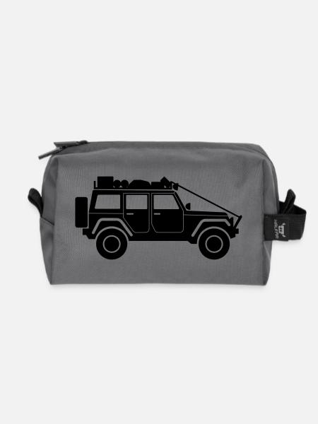 Jeep-Rubicon - Recycelte Kulturtasche - Anthrazit