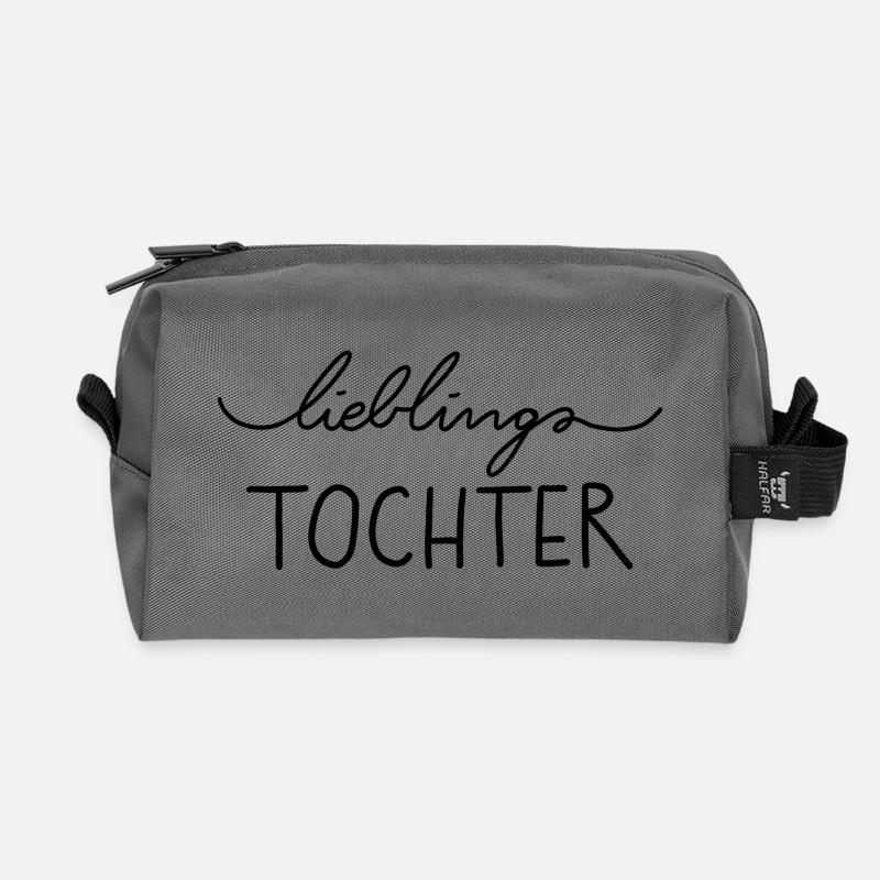 Lieblings-Tochter - Recycelte Kulturtasche - Anthrazit