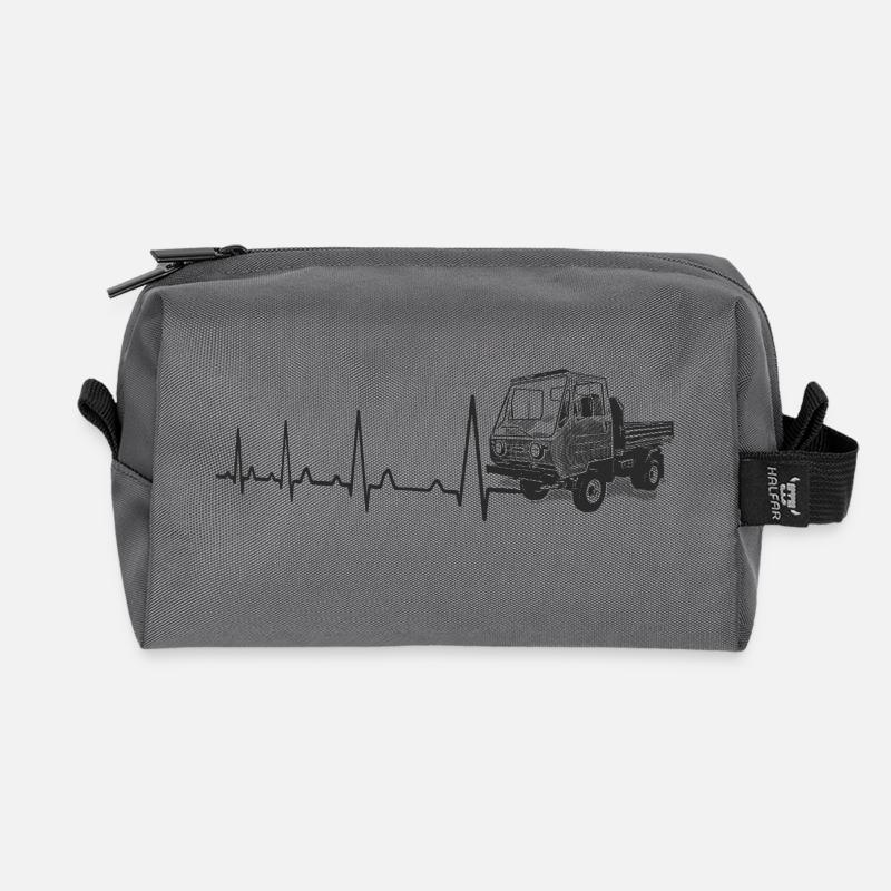 Herzschlag - Multicar M25 - Recycelte Kulturtasche - Anthrazit