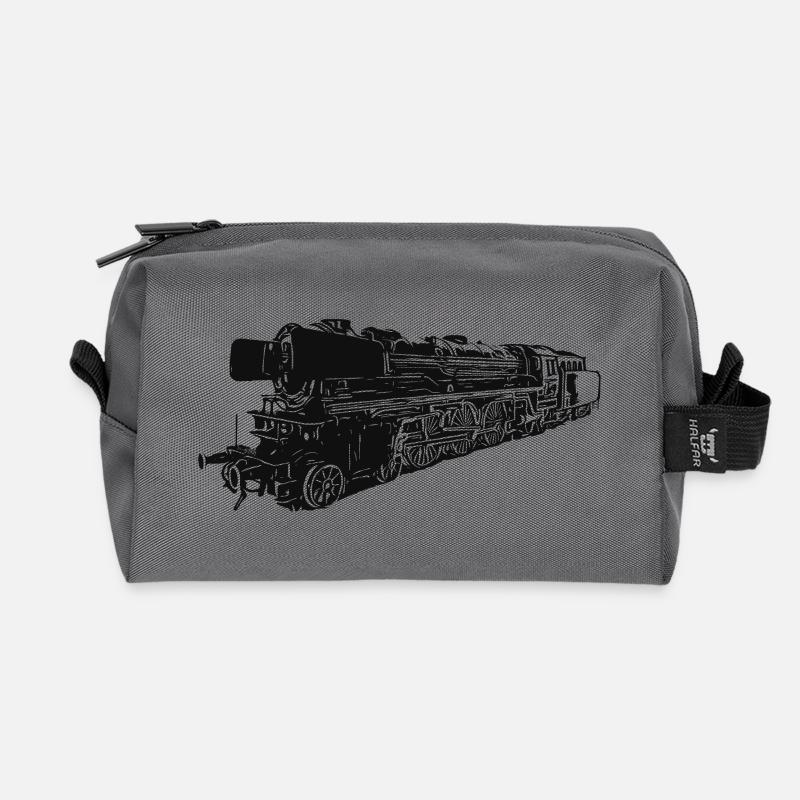 Dampflok 01 180 - Recycelte Kulturtasche - Anthrazit