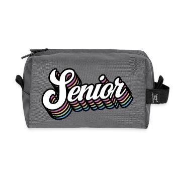 Senior - Student Class Retro Graduation Party Geschenk - Recycelte Kulturtasche - Anthrazit - Vorne