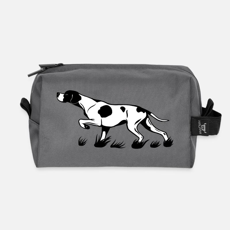Pointer above - Recycled Toiletry Zip Bag - anthracite