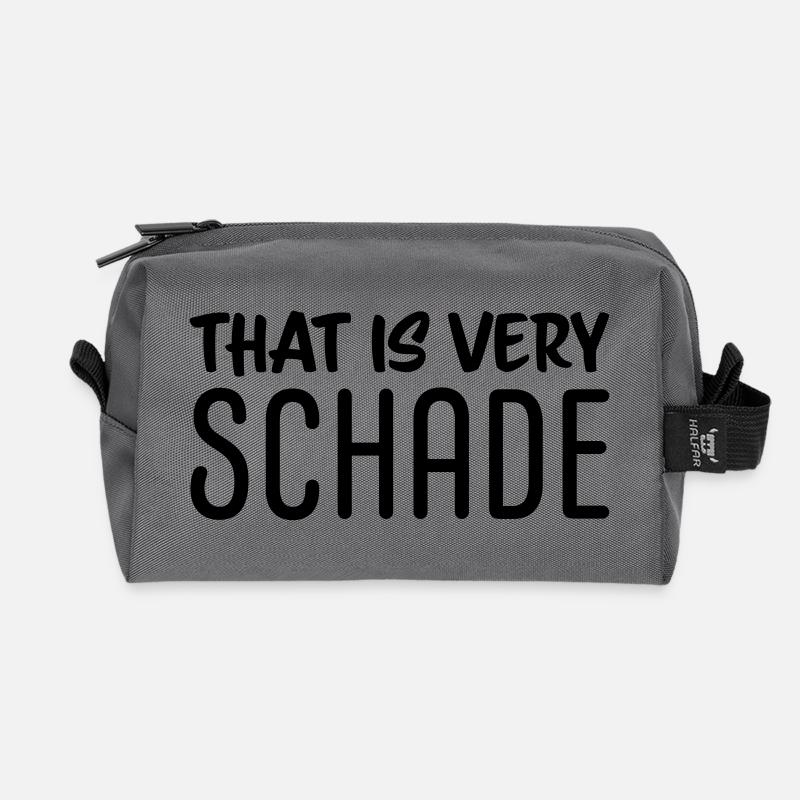 That is very schade - Recycelte Kulturtasche - Anthrazit