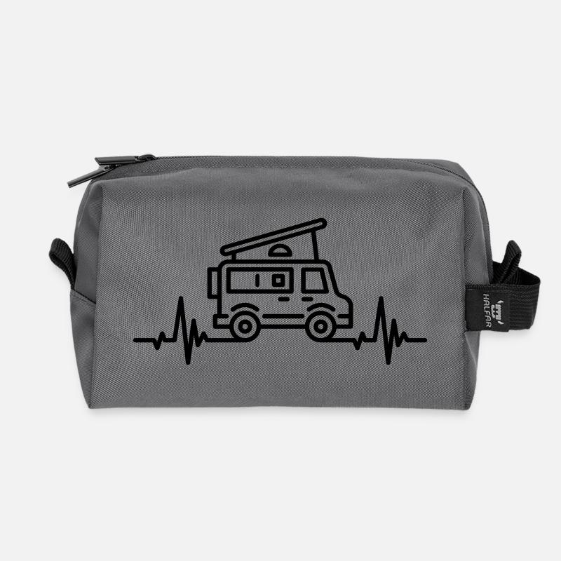 Van Heartbeat - Recycelte Kulturtasche - Anthrazit