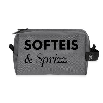 Soft Cream Sprizz Vacances d’été - Trousse de toilette en tissu recyclé - anthracite - Devant