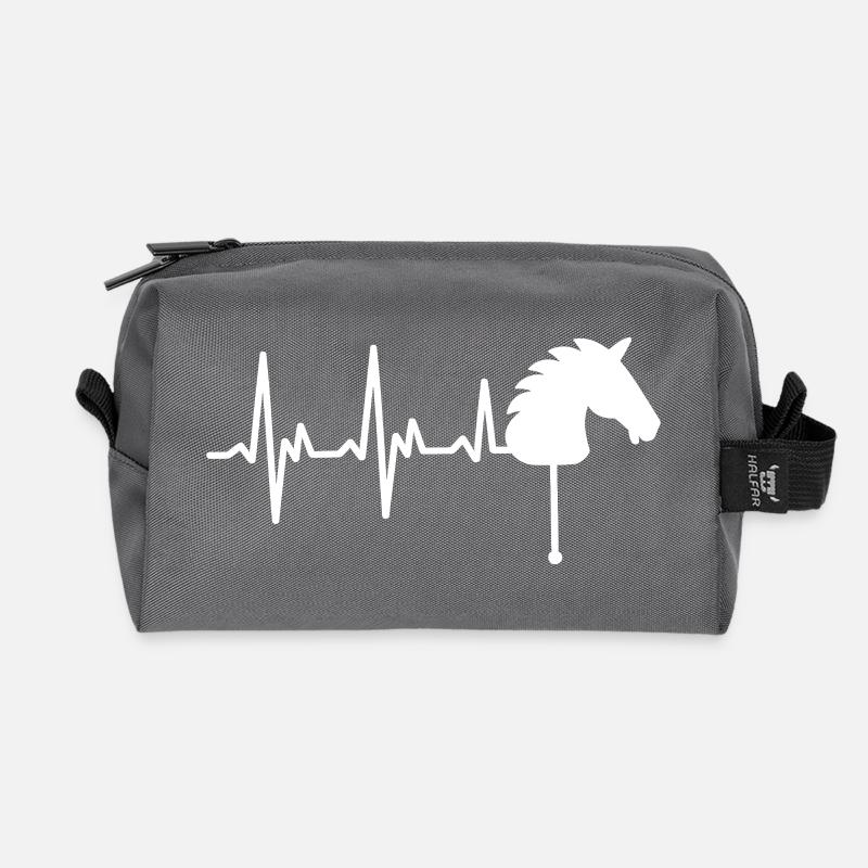 Hobby Horsing - Recycelte Kulturtasche - Anthrazit