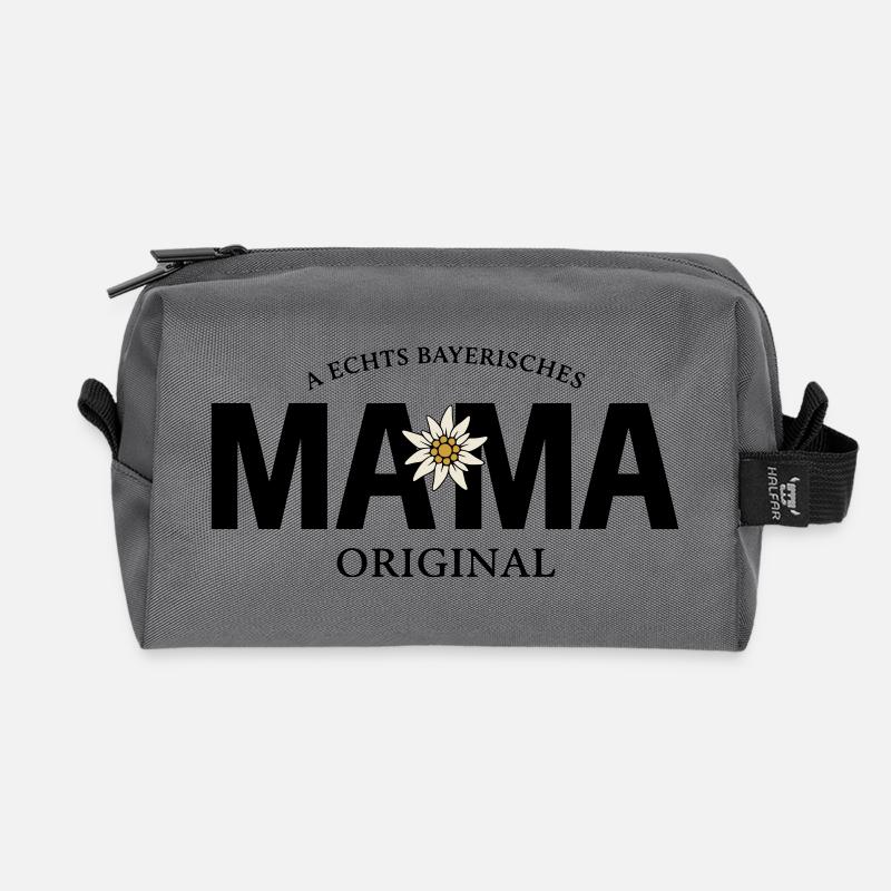 Bayerisches Original - Mama - Recycelte Kulturtasche - Anthrazit