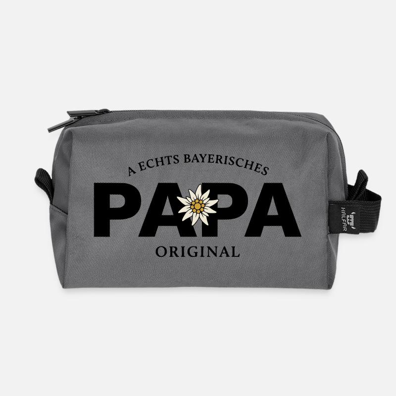 Bayerisches Original - Papa - Recycelte Kulturtasche - Anthrazit
